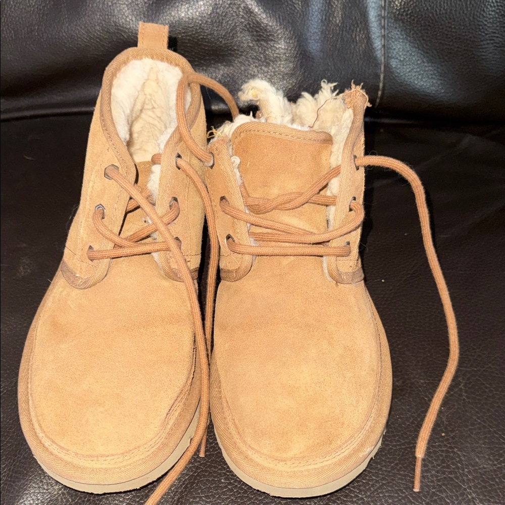 UGG Tan Boots with Fur Lining
